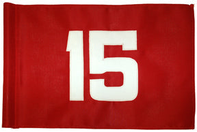 Standard Golf Numbered Flags - Heavy Weave Polyester