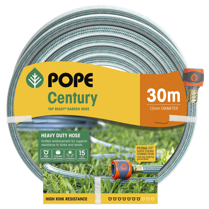 Pope 12mm x 30m Tap Ready Century Garden Hose