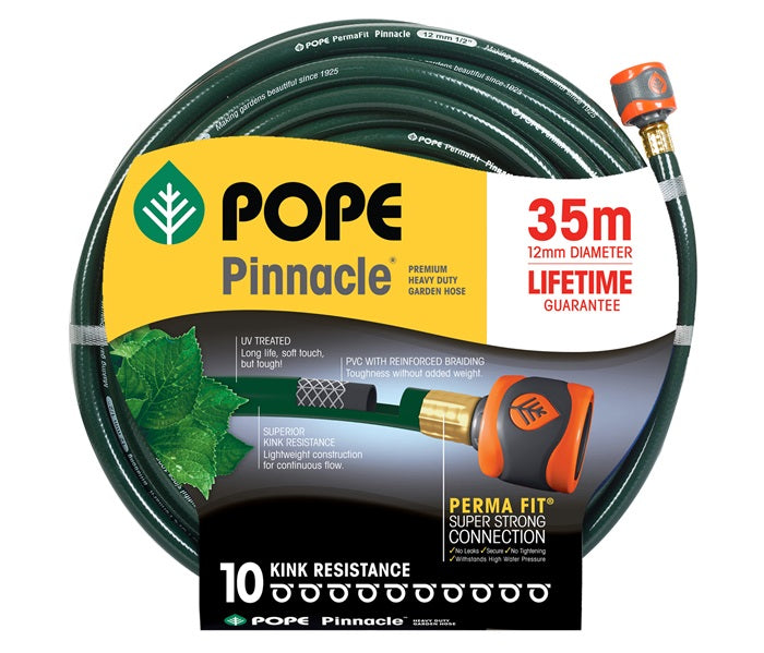 Pope Pinnacle Premium Heavy Duty Garden Hose (12mm) - Fitted