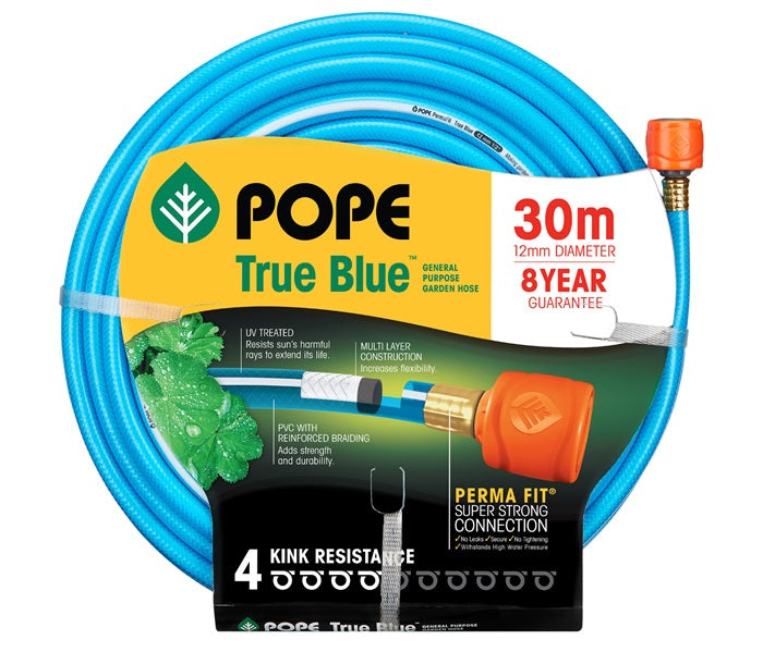 Pope True Blue Garden Hose (12mm) - Fitted