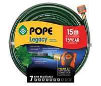 Pope Heavy Duty Garden Hose (12mm) | Fitted 15m