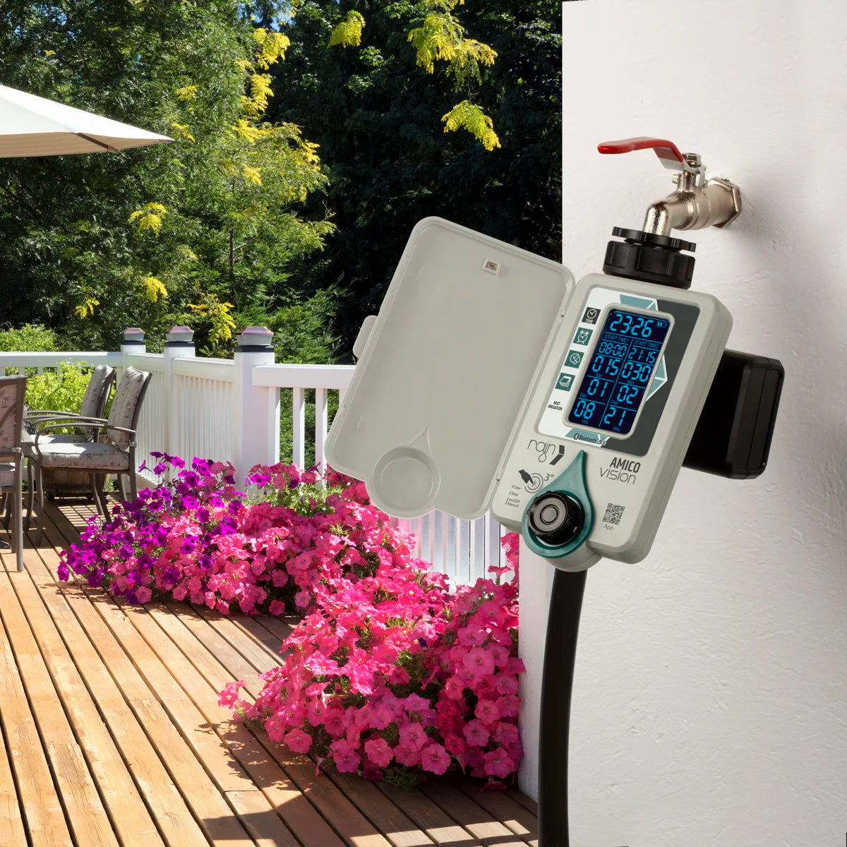 Rain Amico Vision Single Outlet Tap Timer | Wifi Ready | Bluetooth Enabled