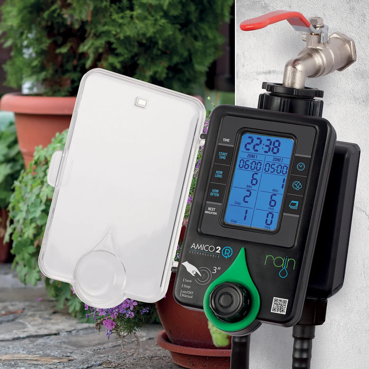 Rain Amico R Rechargeable Tap Timer Controller
