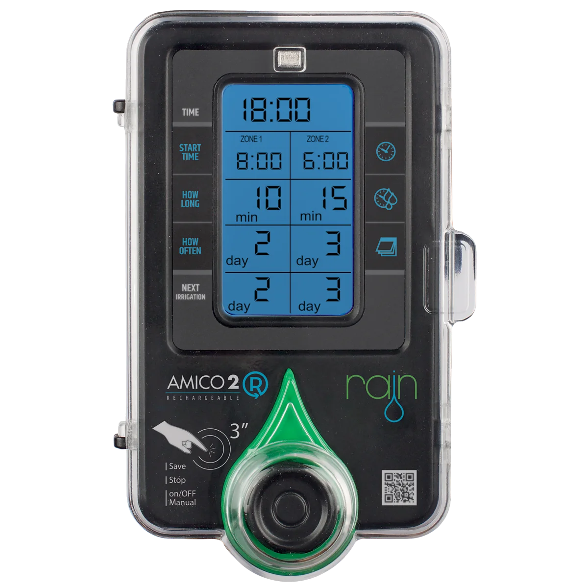 Rain Amico R Rechargeable Tap Timer Controller