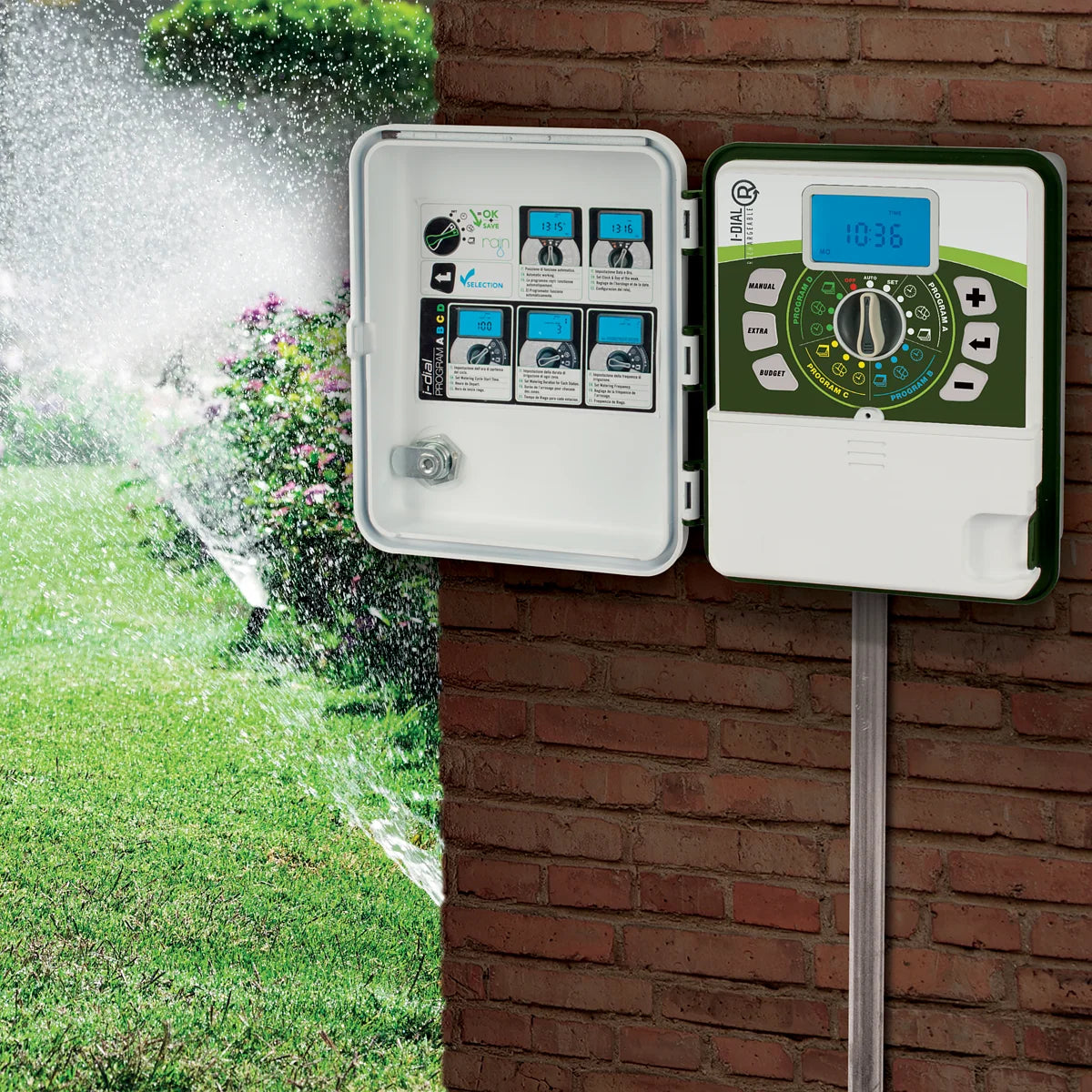 Rain I-Dial R Outdoor Wall Mounted Battery Irrigation Controller