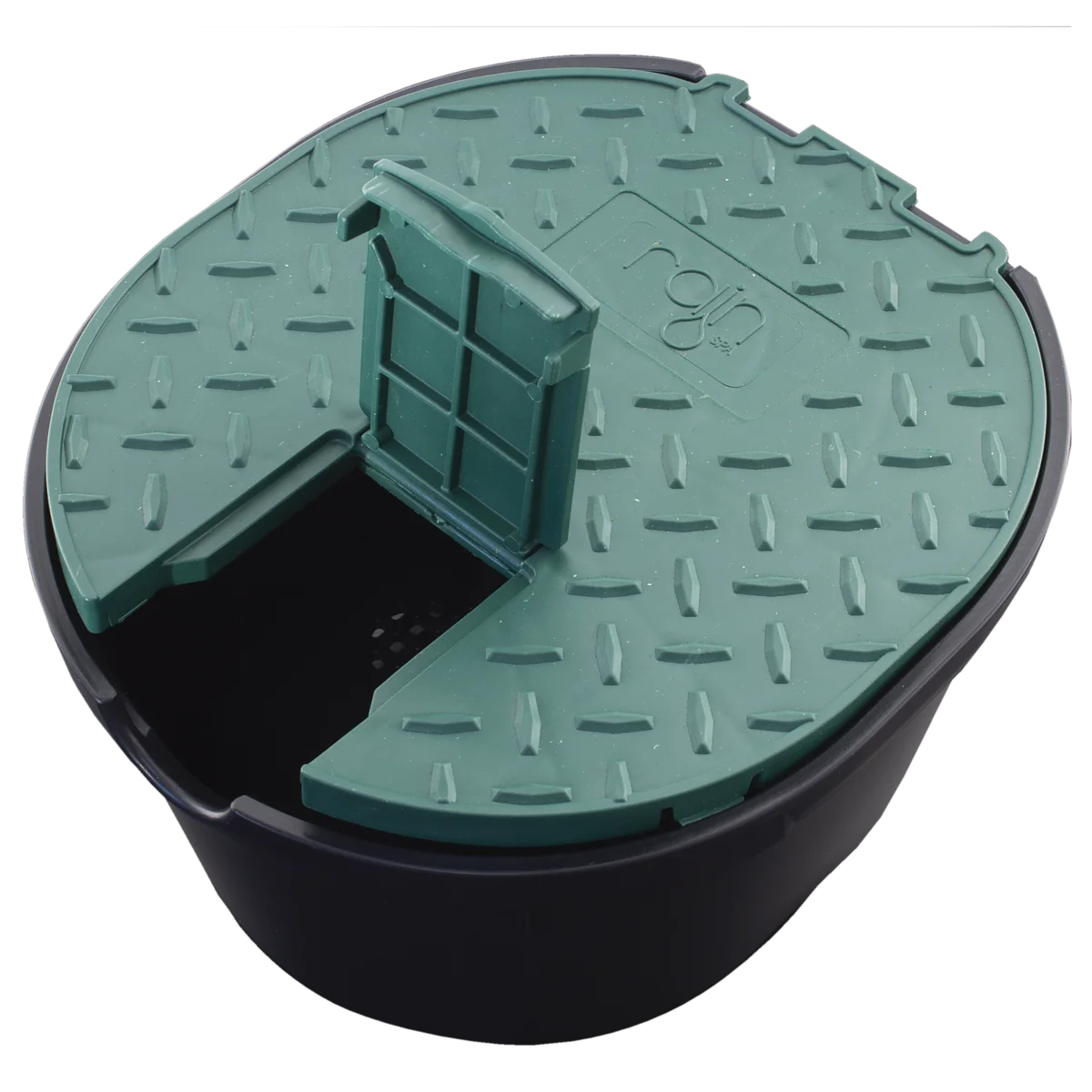 Rain Oval Valve Box with 3/4" Ball Valve