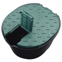 Rain Oval Valve Box with 3/4" Ball Valve