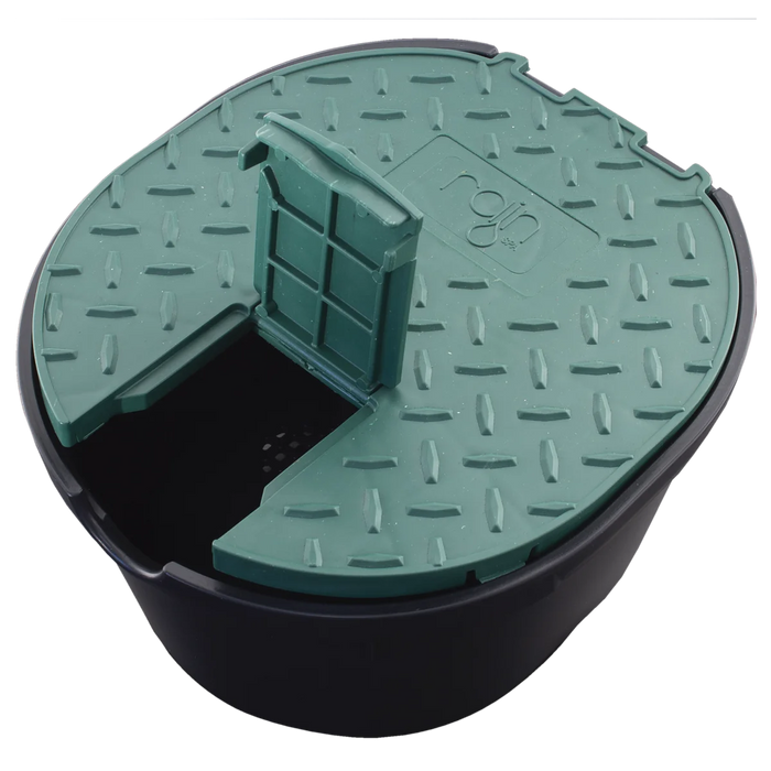 Rain Oval Valve Box with 3/4" Ball Valve