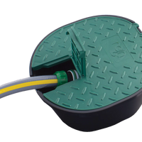 Rain Oval Valve Box with 3/4" Ball Valve
