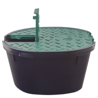 Rain Oval Valve Box with 3/4" Ball Valve