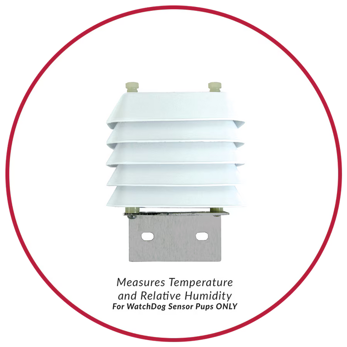 Spectrum WatchDog Temp/RH Sensor with Radiation Shield - Sensor Pups ONLY (6' Cable)