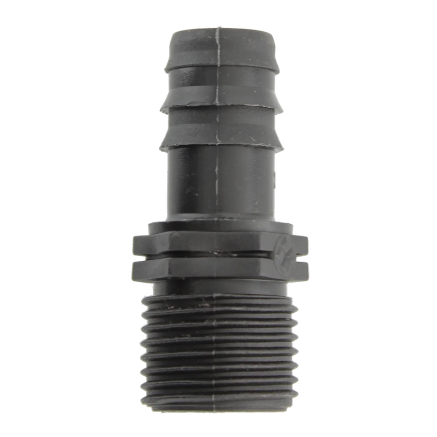 Rain Reducing Nipple Male Threaded to Barbed