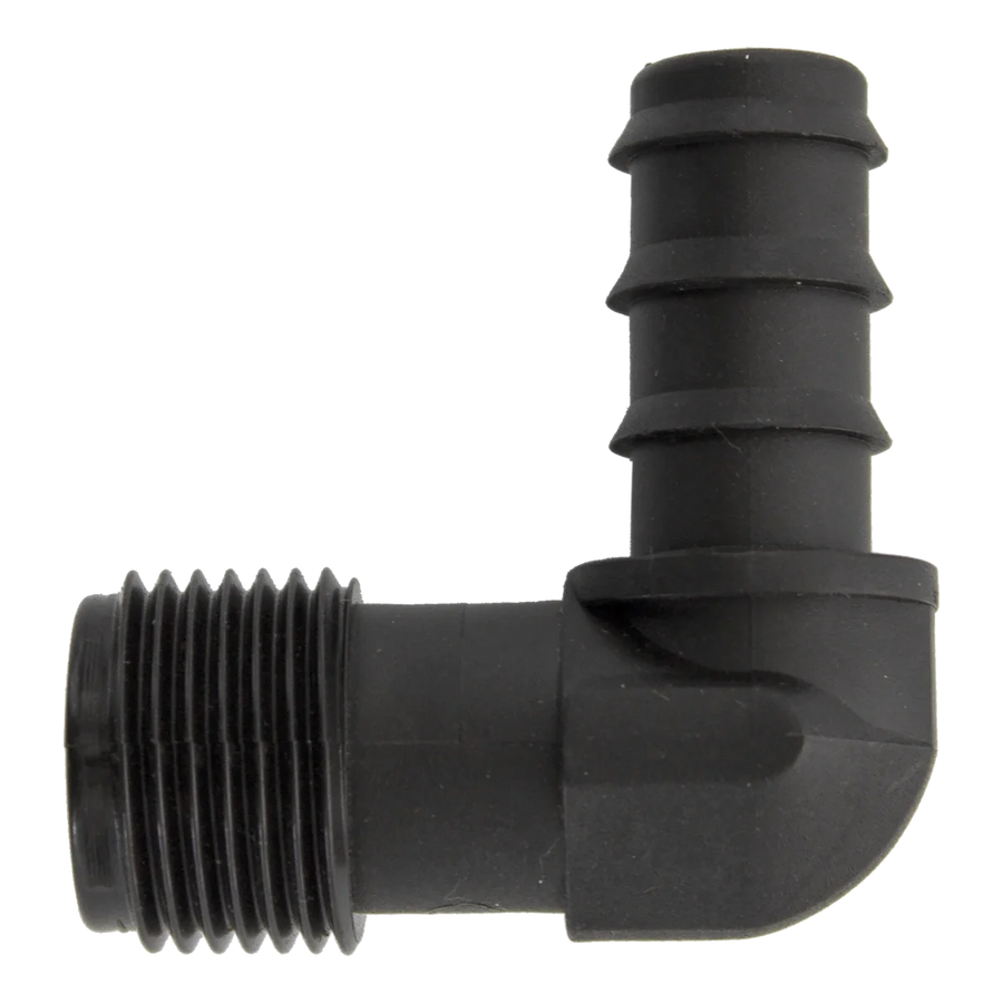 Rain Threaded Barbed Elbow