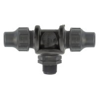 Rain Male Tee Lock Compression Fitting