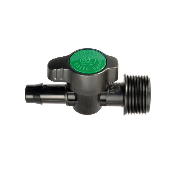 Antelco Green Back® In-Line Barbed to Threaded Valve