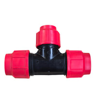 MDPE Reducing Tee | Red