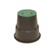 RAIN PZCM-15 Round Valve Box ( 152mm Lid x 229mm Depth x 243mm Base )
The PZCM-15 circular round valve box with Black body - Green lid and with patented opening handle allows the installer to easily access the solenoid valves and keepRAINRAINIrrigation EasyIrrigation Easy