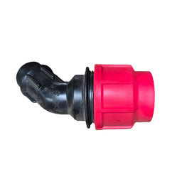 Medium Density Polyethylene 45° Male Elbow - Red