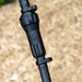 Close-up of a black hose connector on 

