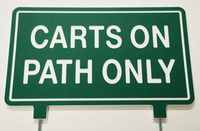 Standard Golf Green Line Fairway Signs