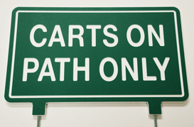 Standard Golf Green Line Fairway Signs