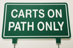 Standard Golf Green Line Fairway Signs