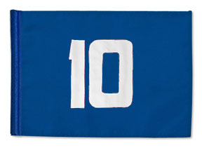 Standard Golf Numbered Flags - Dupont Solarmax Nylon - 200 Denier | Tube-lock