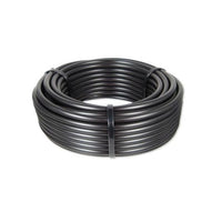 A coil of black 13mm lateral pipe designed for plumbing use with a 5 bar pressure rating.