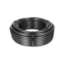 A coil of black 13mm lateral pipe designed for plumbing use with a 5 bar pressure rating.